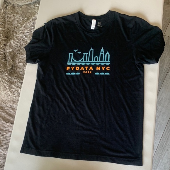 Graphic Blue tee t-shirt White Graphic Back Tee Shirt Cotton - Picture 5 of 15